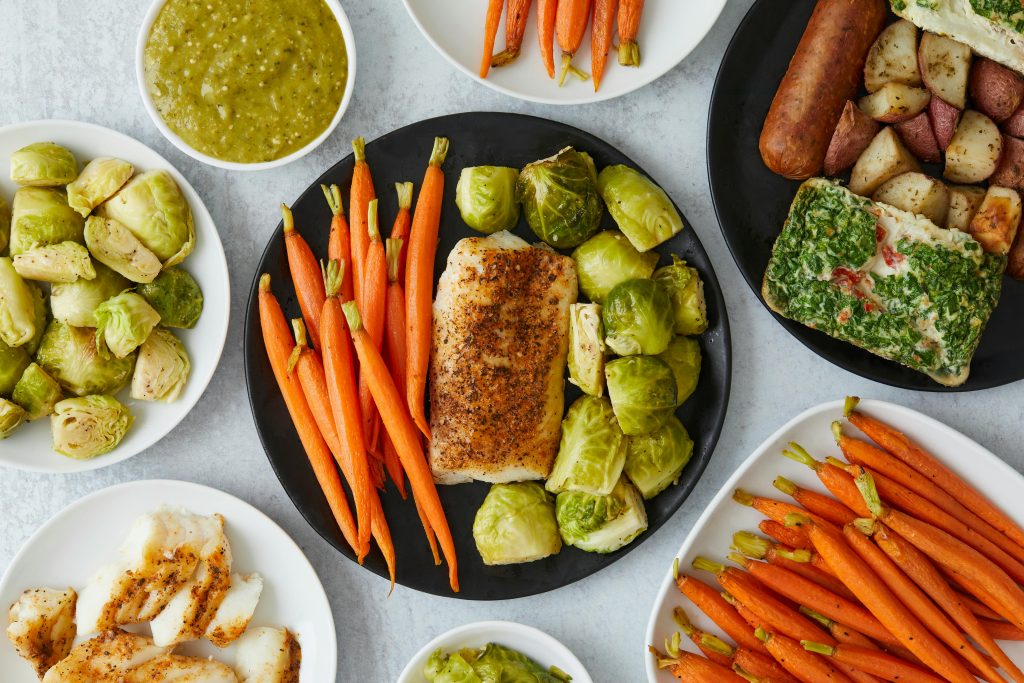 Healthy Meal And Vegetable